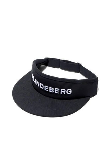 Viktor Embroidered Logo Visor Black - J.LINDEBERG - BALAAN 1