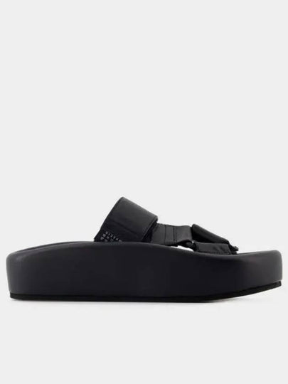 Webbing Slip-on Platform Sandals Black - MAISON MARGIELA - BALAAN 2