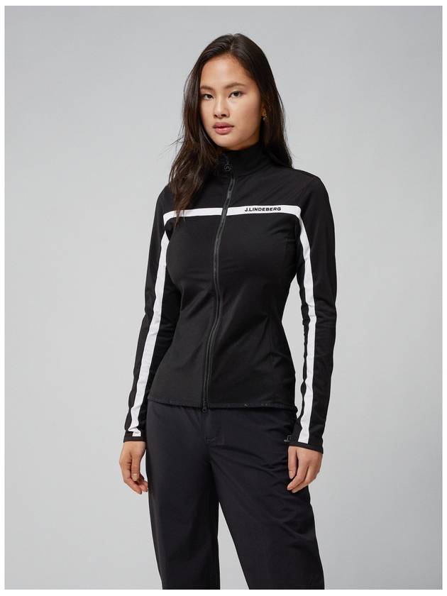 Janice Full Zip-up Jacket Black - J.LINDEBERG - BALAAN 4