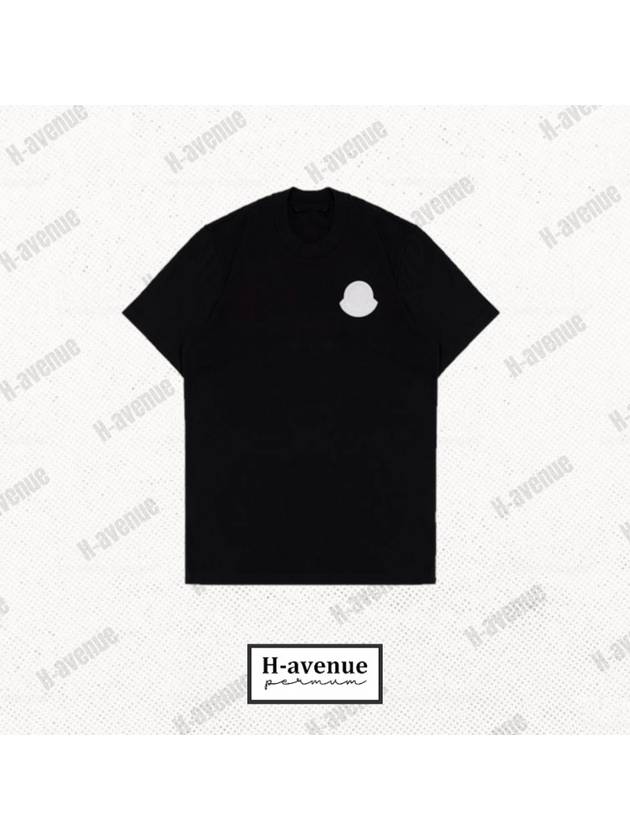 Logo Patch Short Sleeve T Shirt Black XL 8C00045 83927 998 - MONCLER - BALAAN 2