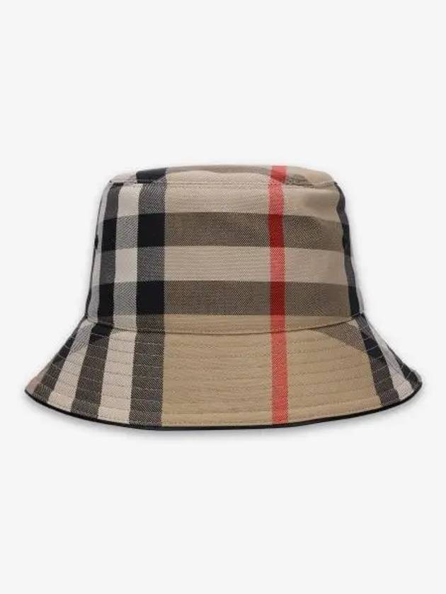 Check Pattern Cotton Bucket Hat Beige - BURBERRY - BALAAN 2