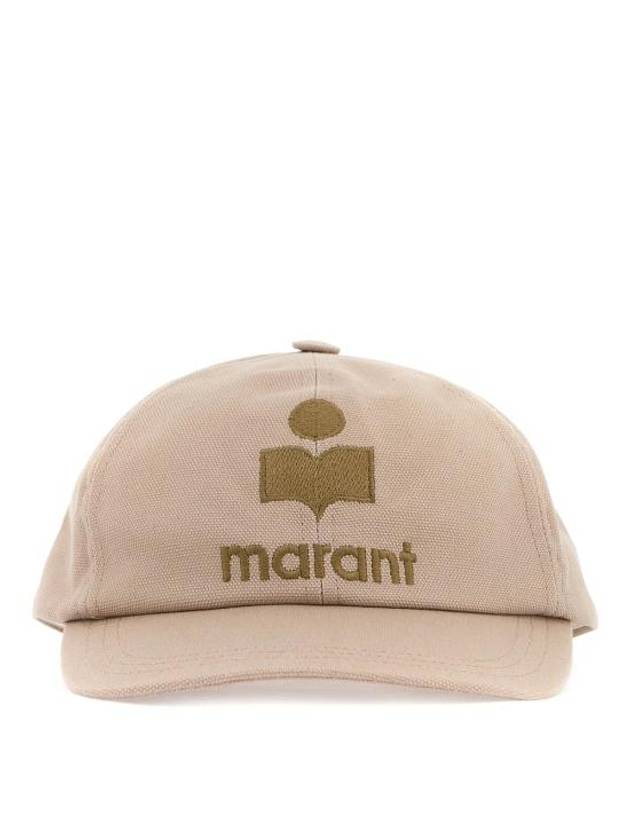 Tyron Logo Cotton Ball Cap Beige - ISABEL MARANT - BALAAN 1