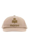 Tyron Logo Cotton Ball Cap Beige - ISABEL MARANT - BALAAN 2