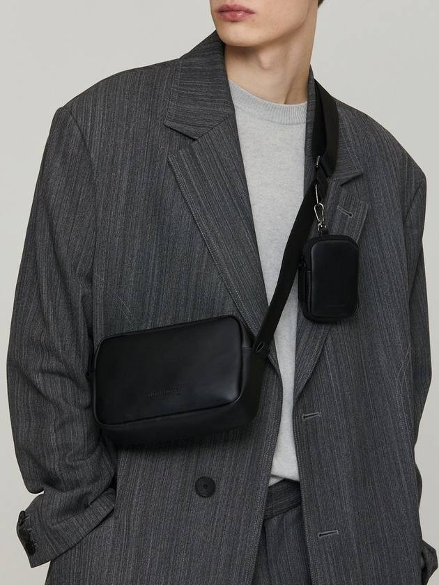 Leather Small Cross Bag Black - NATIONAL PUBLICITY - BALAAN 2