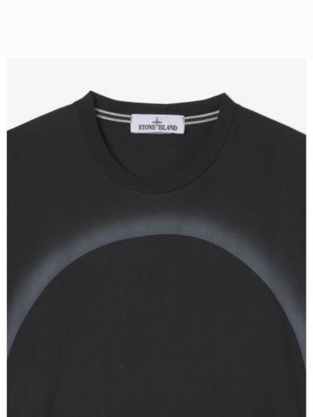 Eclipse Logo Short Sleeve T-Shirt Black - STONE ISLAND - BALAAN 4