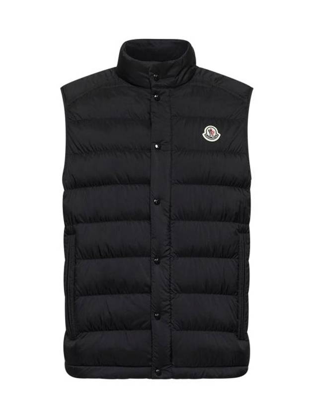 Logo Down Vest Black - MONCLER - BALAAN 1