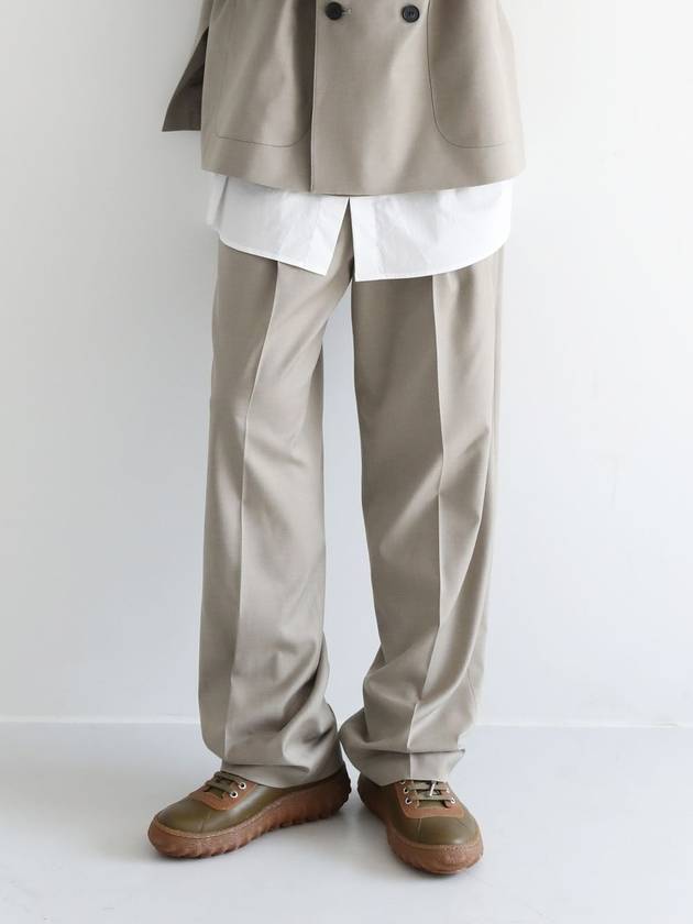 One Tuck Wide Slacks Beige MTR3073 - IFELSE - BALAAN 2