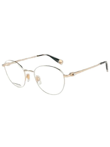 Eyewear Round Metal Eyeglasses Gold - FURLA - BALAAN 1