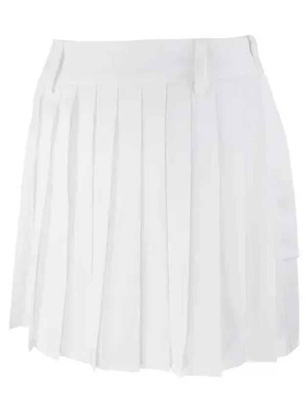 Golf Double Ring Pleated Skirt White - HENRY STUART - BALAAN 1