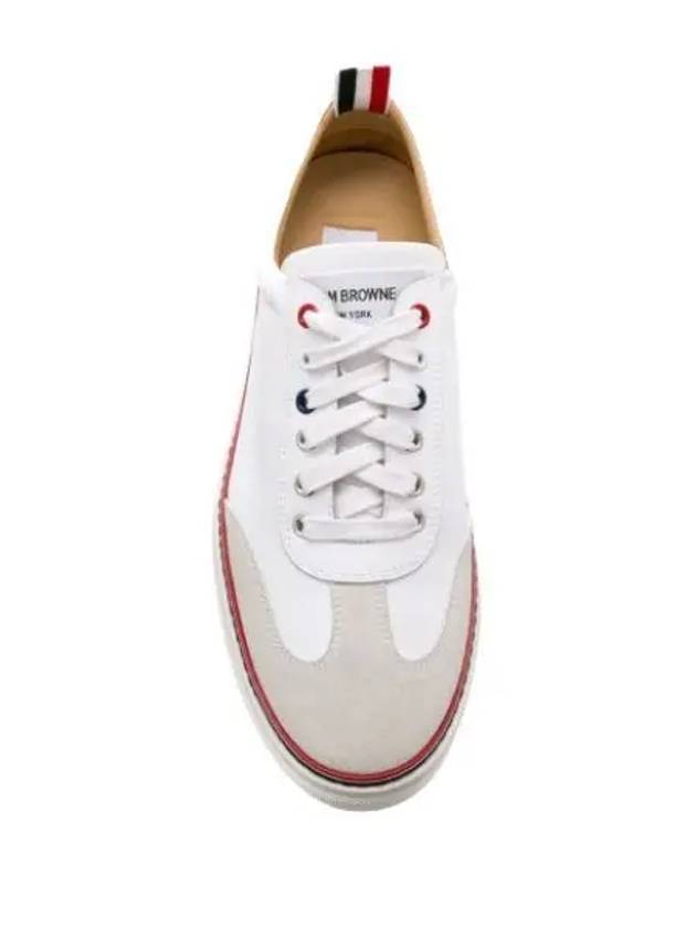 RWB Cupsole Rubber Calfskin Trainer Sneakers White - THOM BROWNE - BALAAN 2