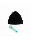 Off White Beanie Hat Black OMLC016F21KN001 - OFF WHITE - BALAAN 2