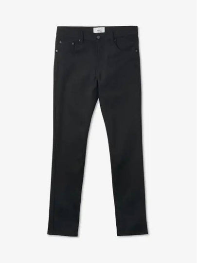 Men's Slim Fit Straight Pants Black - AMI - BALAAN 2