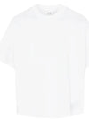 Men's Logo Label Patch Short Sleeve T-Shirt White - AMI - BALAAN 3