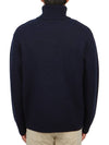 Walter Logo Merino Wool Turtleneck Dark Navy Blue - A.P.C. - BALAAN 4