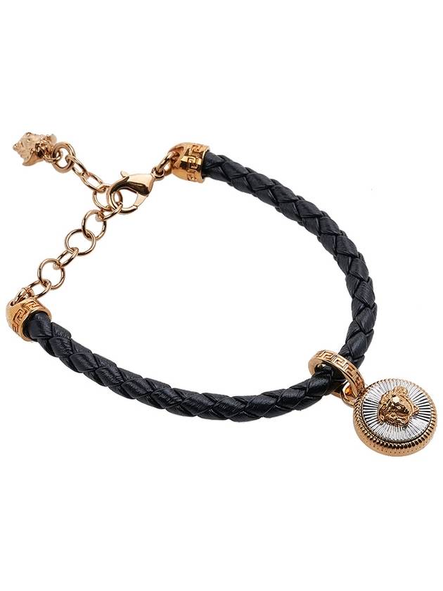 Enamel Medusa Bracelet  Black - VERSACE - BALAAN 4