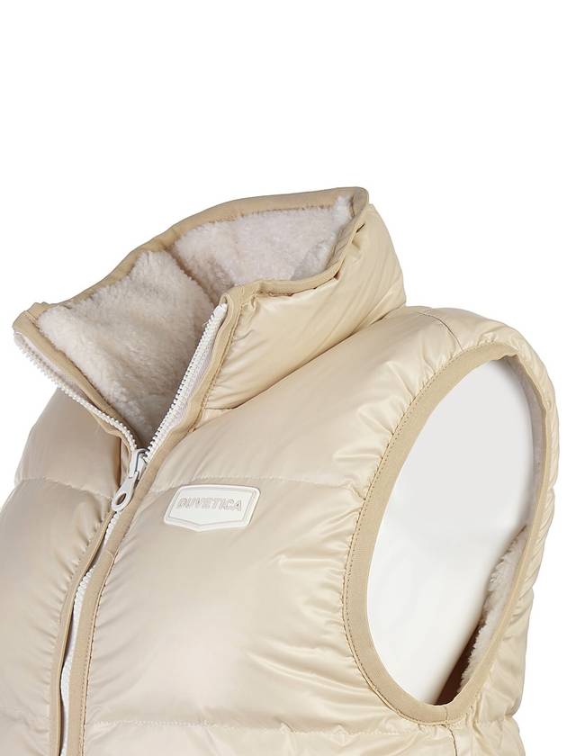 Logo Down Vest Beige - DUVETICA - BALAAN 9