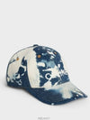 Embroidered Logo Cloudy Horizon Denim Ball Cap Blue - CELINE - BALAAN 2