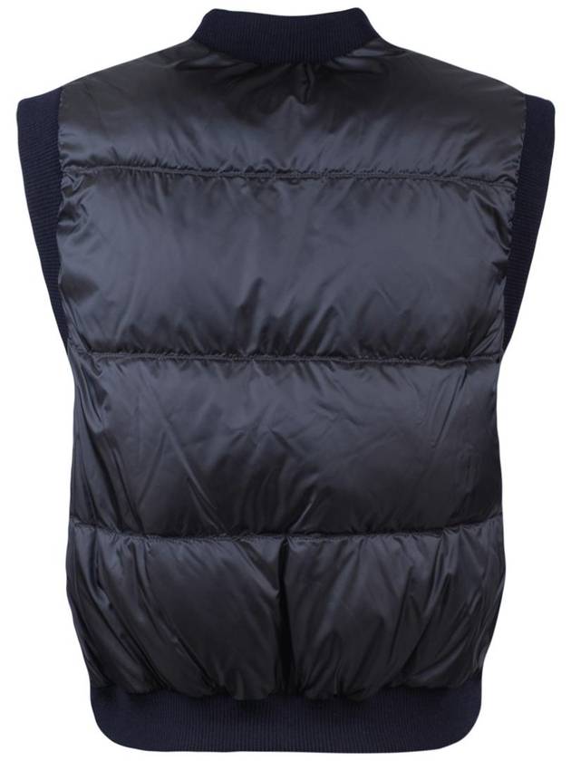 Max Mara Midnight Blue Drip-Proof Technical Canvas Crop Vest - MAX MARA - BALAAN 2