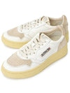 Medalist Beige Suede Low Top Sneakers White - AUTRY - BALAAN 2