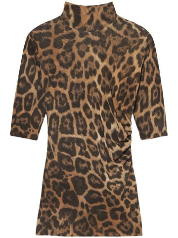 Leopard High-Neck Top - STELLA MCCARTNEY - BALAAN 1