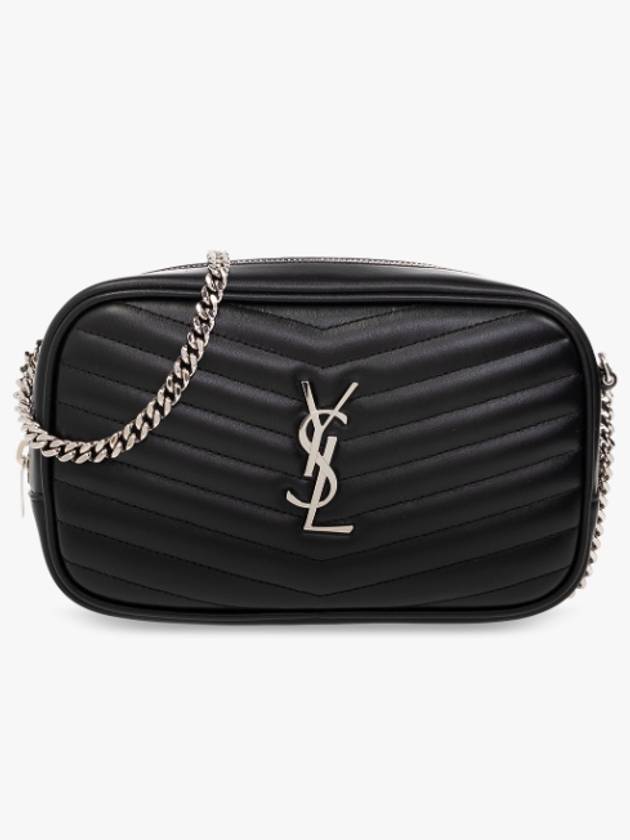 Lou Quilted Leather Mini Cross Bag Black - SAINT LAURENT - BALAAN 2