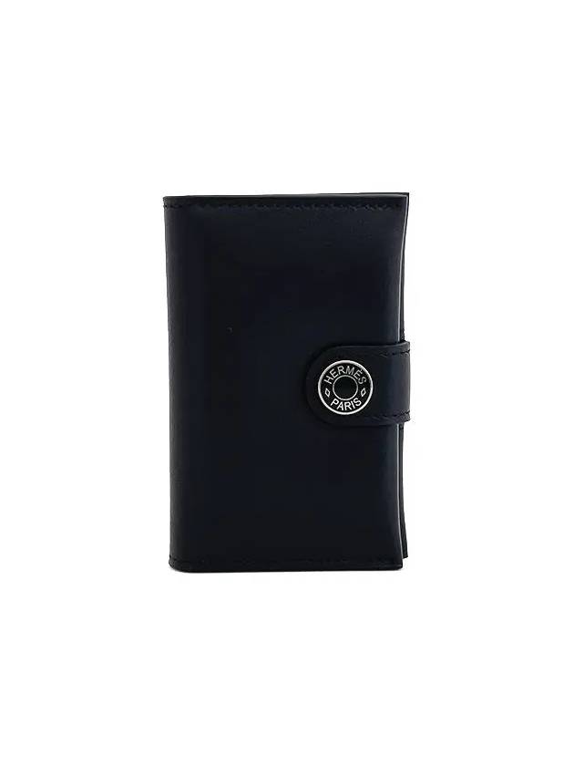 R M S card wallet black monochrome B engraving 4HL0134 - HERMES - BALAAN 1