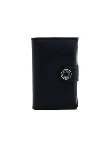 R M S card wallet black monochrome B engraving 4HL0134 - HERMES - BALAAN 1