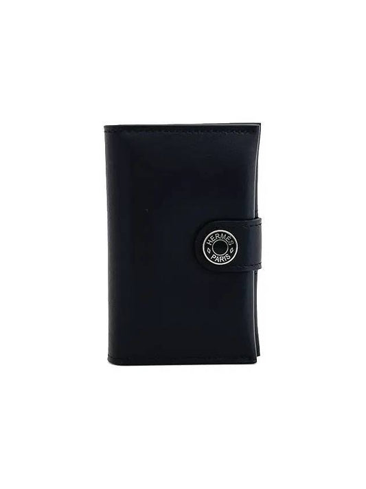 R M S card wallet black monochrome B engraving 4HL0134 - HERMES - BALAAN 1