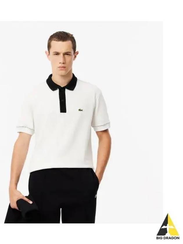 Men s MIF Stitch Polo OFFWHITE Off White - LACOSTE - BALAAN 1