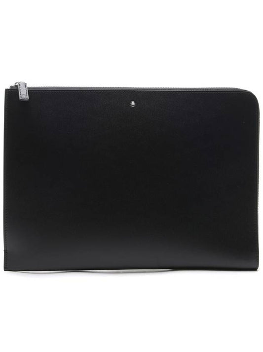 Meisterstuck Zipper Portfolio Clutch Bag Black - MONTBLANC - BALAAN.