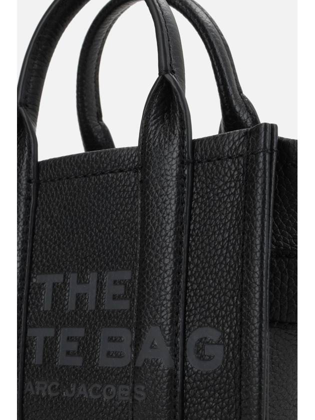 Mini Micro Leather Tote Bag Black - MARC JACOBS - BALAAN 5