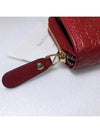 GG Micro Ssima Zipper Half Wallet Red - GUCCI - BALAAN 9