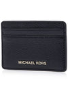 Pebble Leather Card Wallet Black - MICHAEL KORS - BALAAN 3