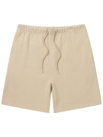 Men's ALT Sweat Shorts Beige - SOLEW - BALAAN 1