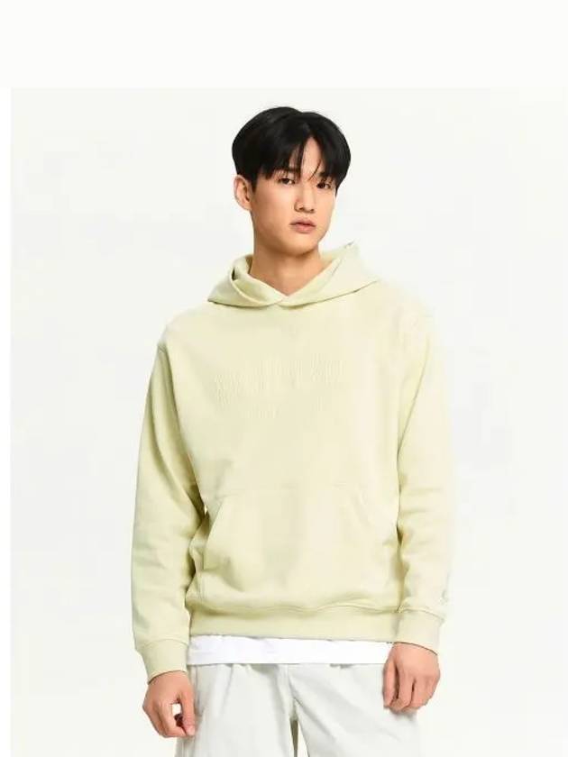 NBN0E4S041 MEN emboss lettering hoodie YELLOW - NEW BALANCE - BALAAN 1