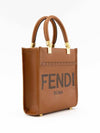 Soft Leather Mini Bag Brown - FENDI - BALAAN 3