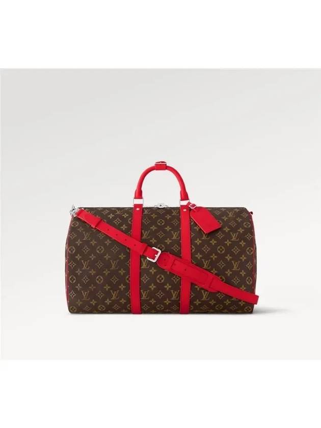 Keepall Bandouliere 50 Duffel Bag Brown Red - LOUIS VUITTON - BALAAN 2