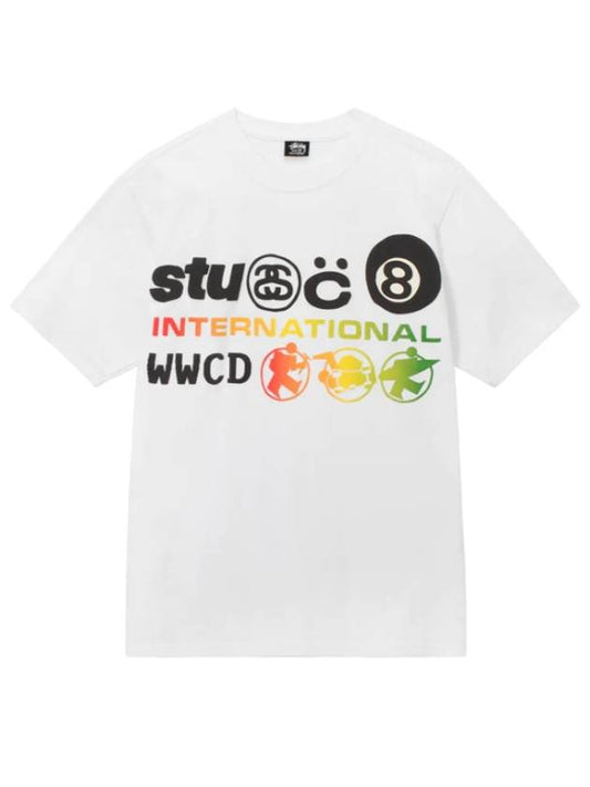 International Short Sleeve T-Shirt White - STUSSY - BALAAN 2