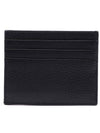 Vitello Metal Logo Calfskin Card Wallet Black - PRADA - BALAAN 5