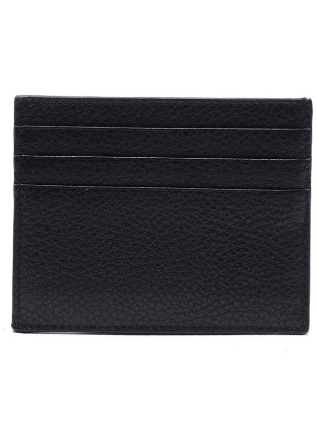 Vitello Metal Logo Calfskin Card Wallet Black - PRADA - BALAAN 5