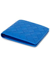 Intrecciato Bifold Half Wallet Blue - BOTTEGA VENETA - BALAAN 3