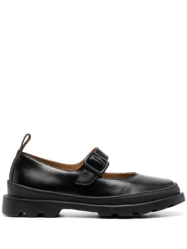 Brutus Mary Jane Leather Flat Black - CAMPER - BALAAN 1