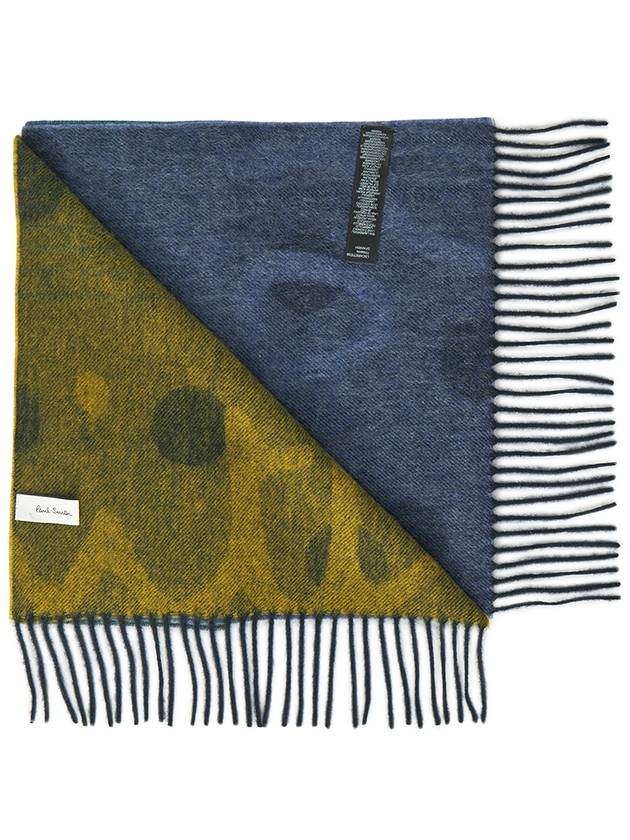 Gradient Effect Scarf Blue - PAUL SMITH - BALAAN 4