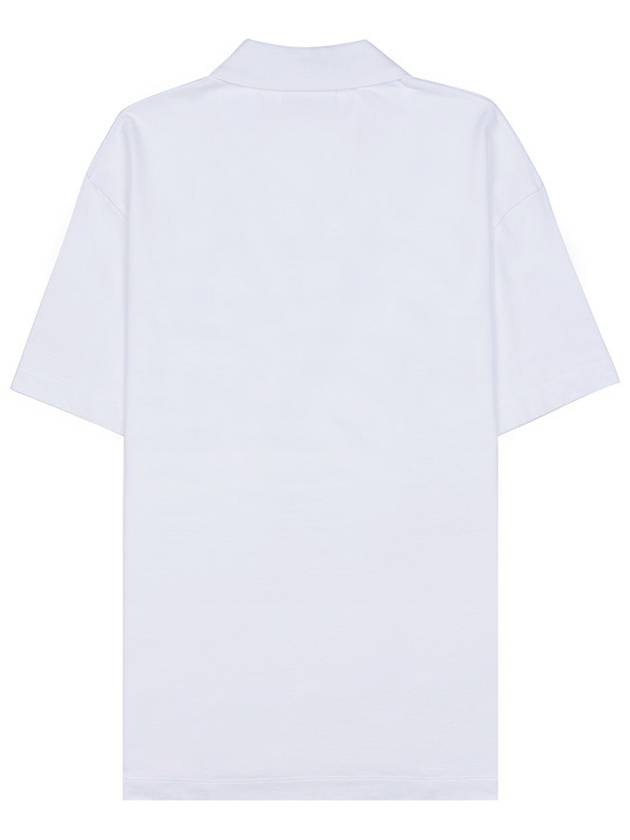 Piquet Polo Shirt White - MAISON KITSUNE - BALAAN 3