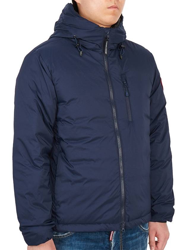 Lodge Down Hooded Padding Jacket Atlantic Navy - CANADA GOOSE - BALAAN 5