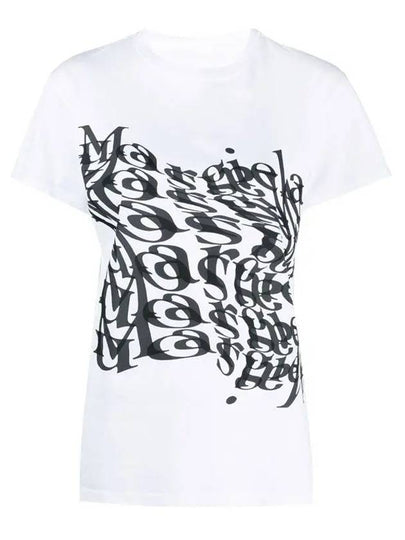 Abtract Logo Printing Short Sleeve T-Shirt White - MAISON MARGIELA - BALAAN 2