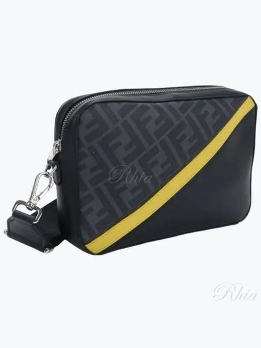 Diagonal FF Logo Camera Cross Bag Black - FENDI - BALAAN 2