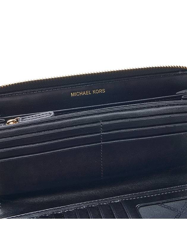 Pebbled Leather Continental Wrislet Long Wallet Black - MICHAEL KORS - BALAAN 10