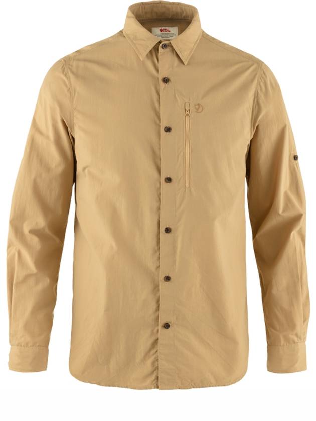 Men's Abisko Hike Long Sleeves Shirt Dune Beige - FJALL RAVEN - BALAAN 2