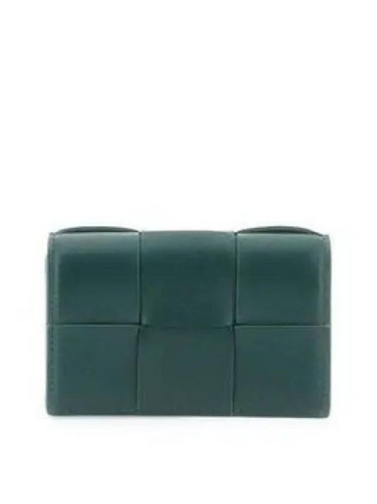 Intrecciato Flap Card Wallet Emerald Green - BOTTEGA VENETA - BALAAN 2